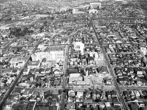 White Memorial Hospital, White Memorial Church, looking northeast