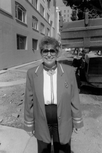 Woman near St. Vibiana Cathedral