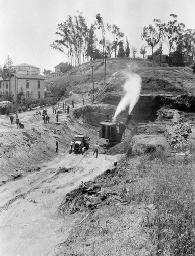 Electric car subway construction