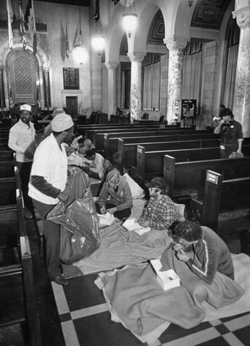 Homeless in Council chambers