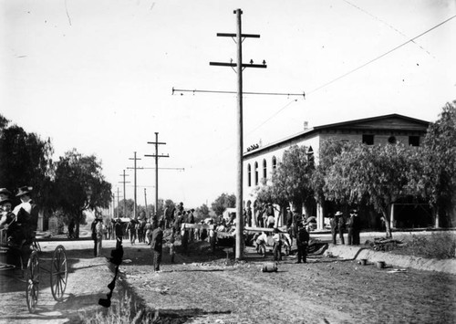 Preparing the Pacific Electric right-of-way, Glendora