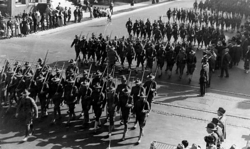 Soldiers from Fort MacArthur