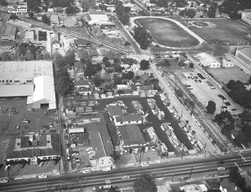 E.K. Wood Lumber Co., Philadelphia Street and Gregory Avenue, looking north