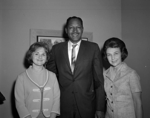 Councilman Tom Bradley with two unidentified women