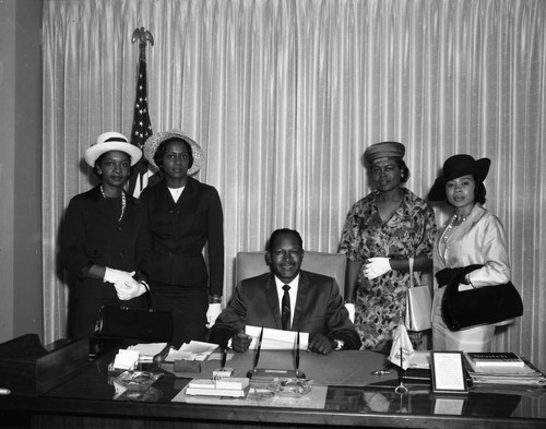 Tom Bradley at Los Angeles City Hall