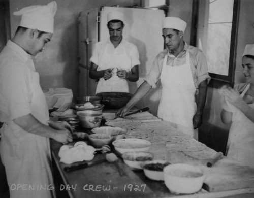 Cooks at El Cholo Restaurant