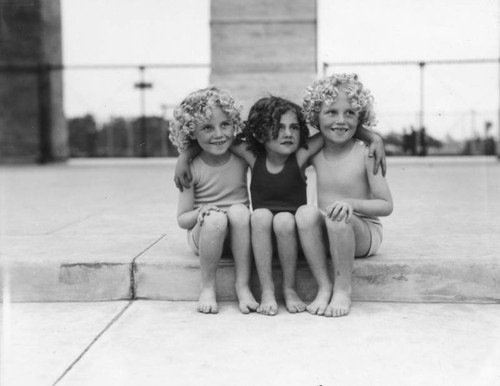 Three girls with curls