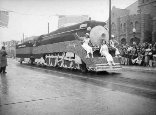 Train float, 51st Annual Tournament of Roses, 1940