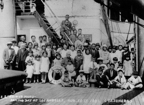 S.S. Shinyo Maru sails for Japan