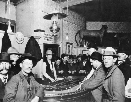 Gambling, early California days