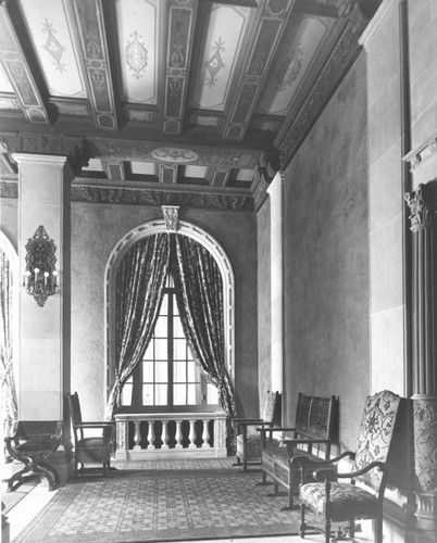 Corner of ballroom foyer, Biltmore Hotel