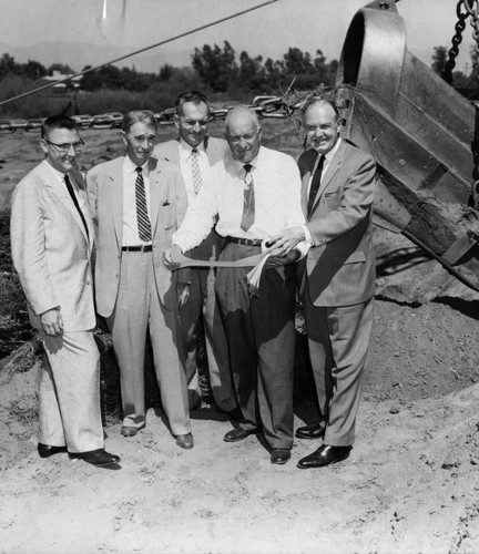 Flood control drain begun in Sepulveda