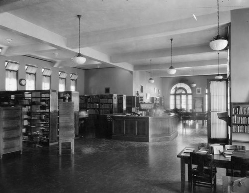 Interior of Pio Pico Branch Library