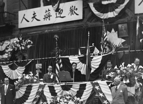 Madame Chiang Kai-Shek speaking