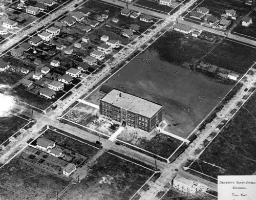 79th Street School, aerial view