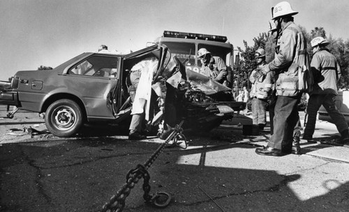 Wreckage in Tarzana