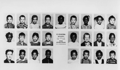 Cienega School Kindergarten class photograph