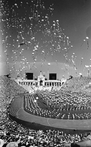 Opening day ceremonies at the Coliseum