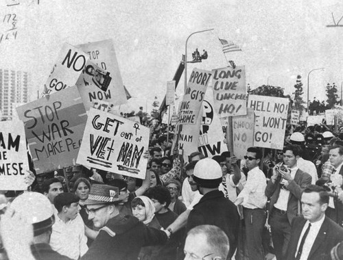 Vietnam war protesters