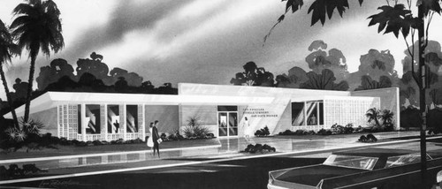 Artist's rendering, Mar Vista Branch Library