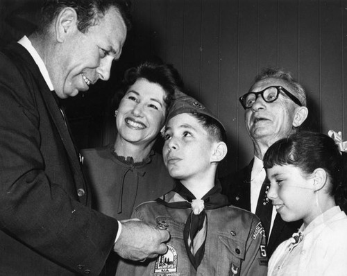 North Hollywood scout wears dad's old badge