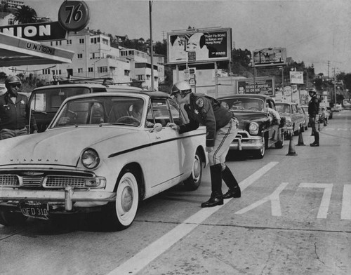 Highway Patrol roadblock