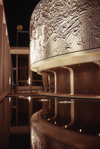 Mark Taper Forum at night