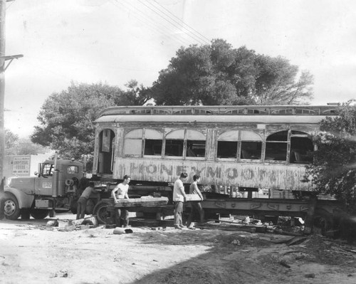 Trolley's off, Pacific Electric car