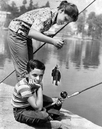 Fishing at Echo Park