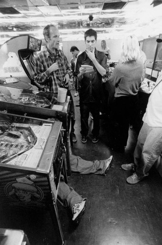 Filming at an arcade