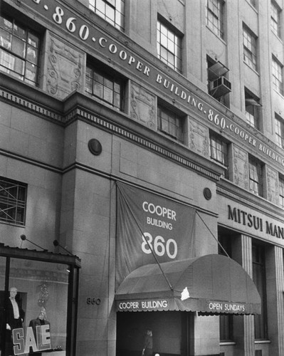 Entrance to the Cooper Building — Calisphere