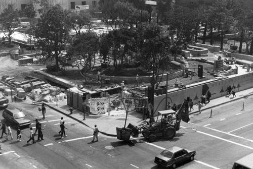 West lawn reconstruction at Central Library