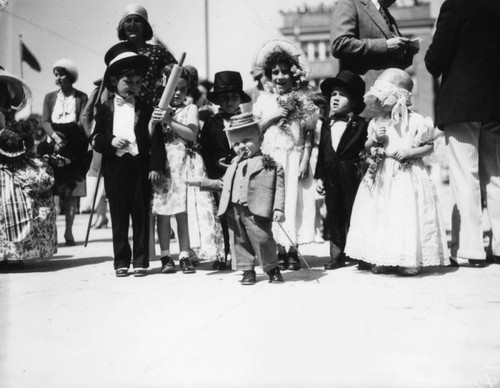 Children dressed for the Baby Parade