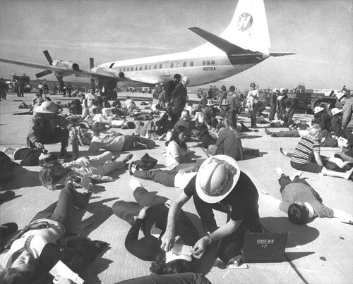 Disaster exercise at airport