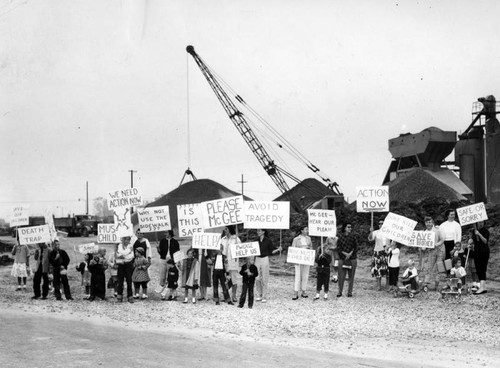 Angry mothers picket