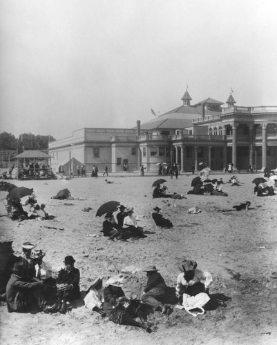 Beach scene in Long Beach