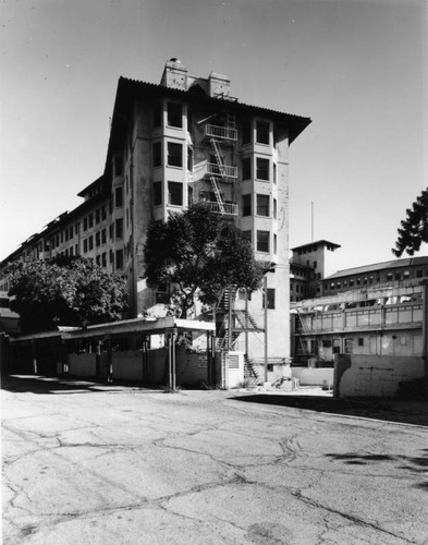 Ambassador Hotel, west facade of north wing