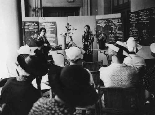 Japanese flower arranging demonstration