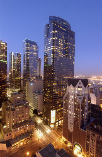 Downtown L.A. at dusk