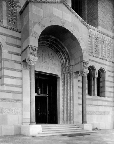 Main entry of Powell Library, U.C.L.A