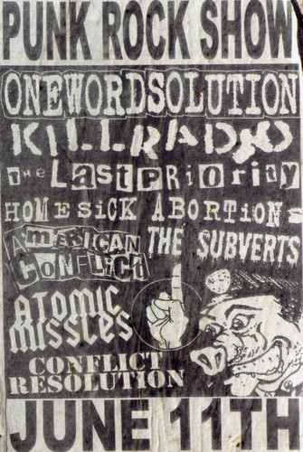 Punk Rock concert poster