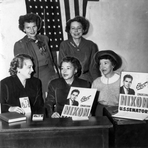 Nixon campaign workers