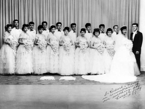 Wedding party portrait