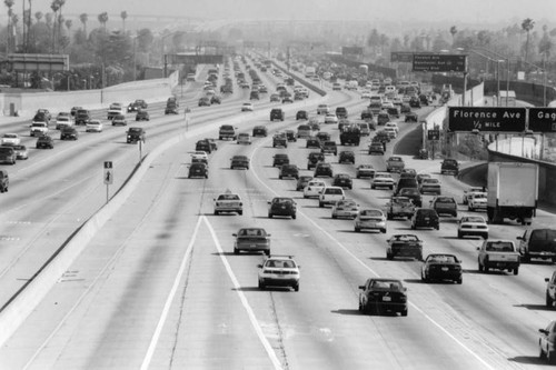 110 Freeway at evening rush hour