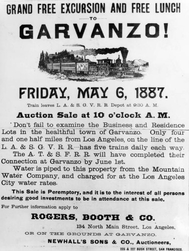 Land auction sale poster