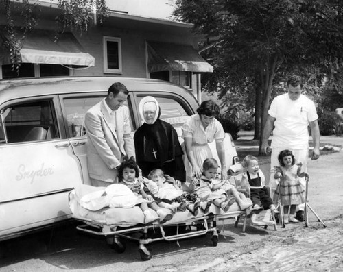 Ambulance ride for nursery children