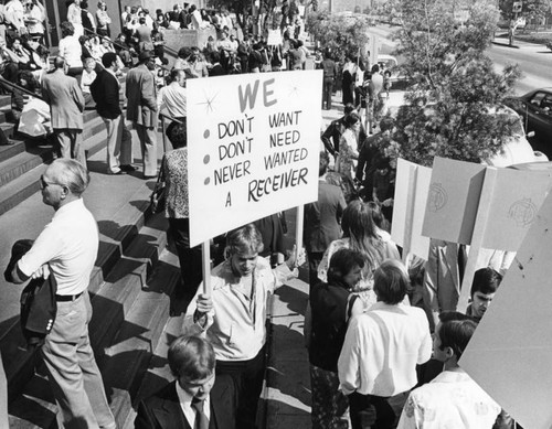 Save Our Library rally