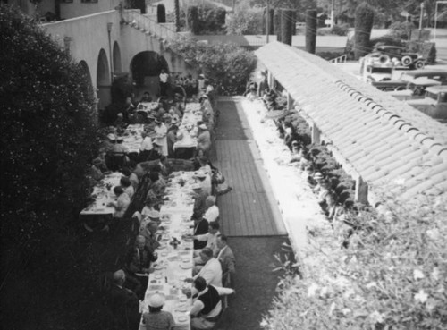 Outside dining