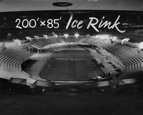 Ice rink installation at Sports Arena