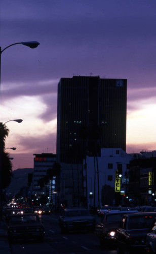 Sunset Boulevard during sunset